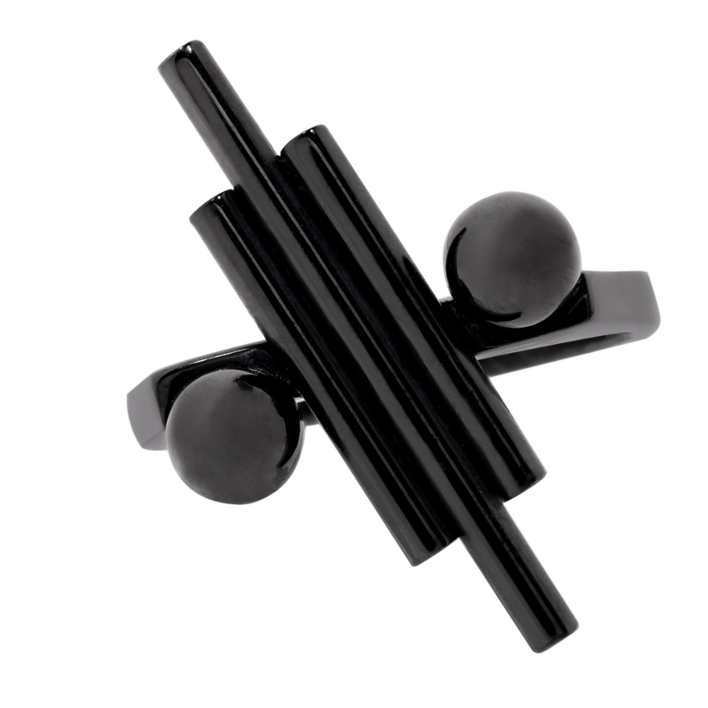 black ring, mindfulness practice, anxiety management, balance ring