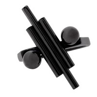 black ring, mindfulness practice, anxiety management, balance ring