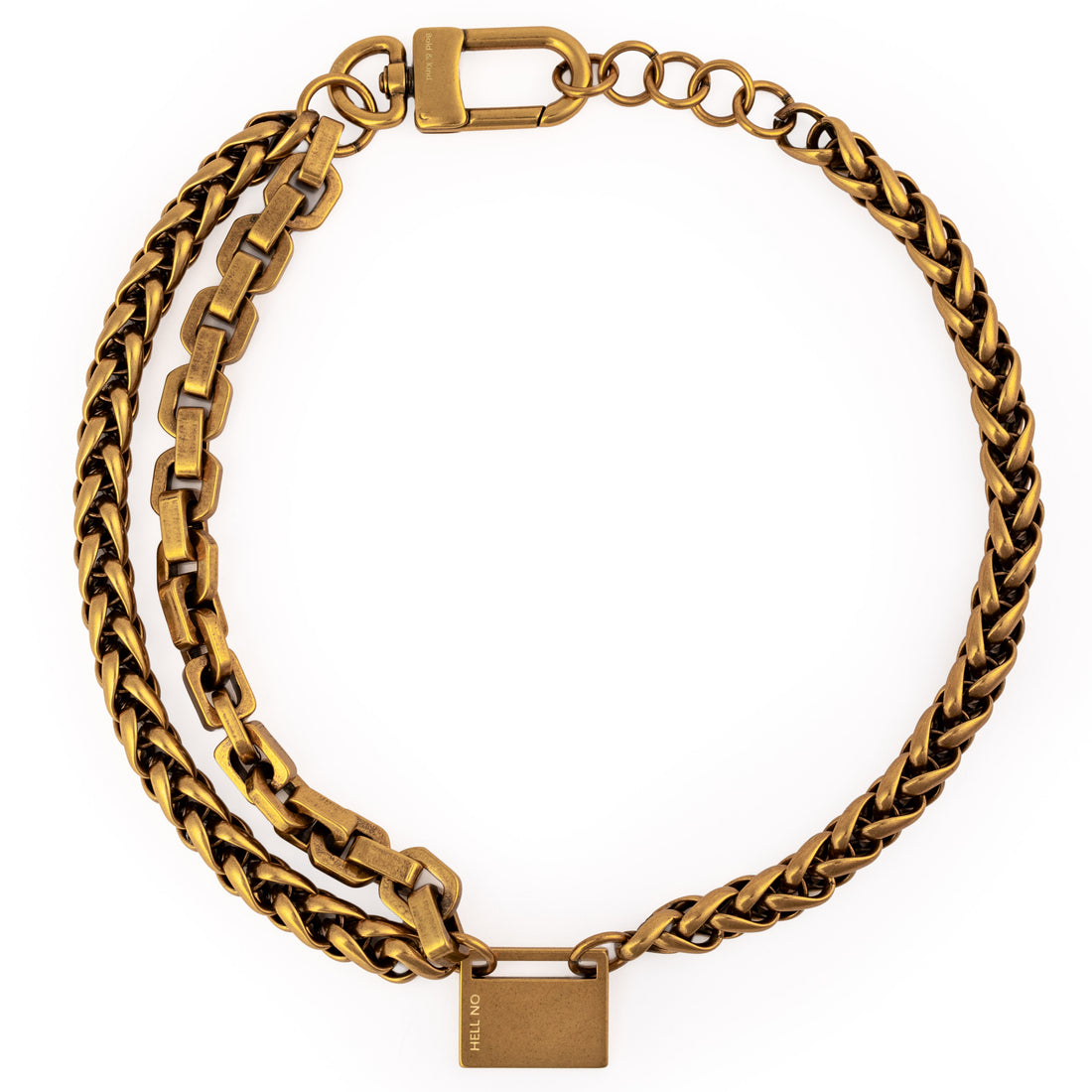 3-in-1 Boundaries Necklace (24k old gold)