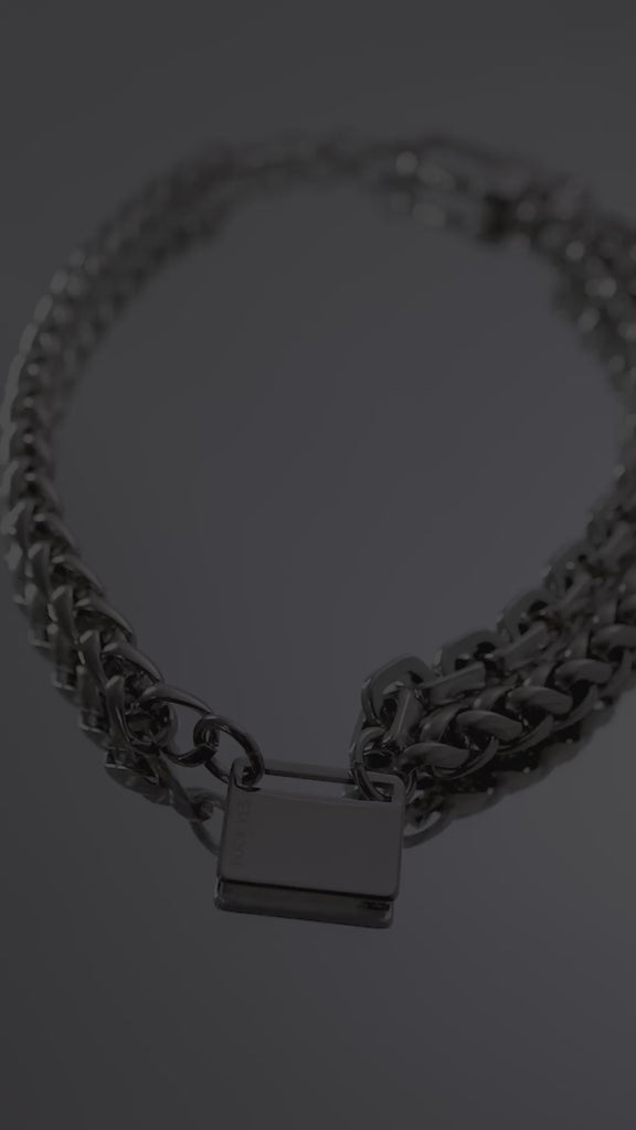 steel chunky chain Boundaries Necklace back in stock