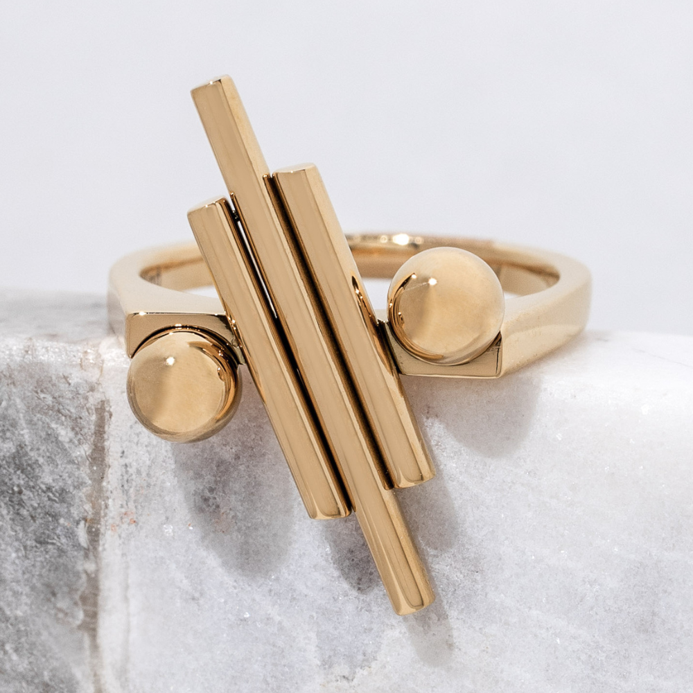 Balance Ring | 18K Gold Plated Ring | Mindfulness Practice | Bold&Kind