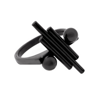 black ring, mindfulness practice, anxiety management, balance ring